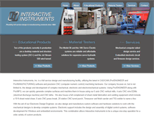 Tablet Screenshot of interactiveinstruments.com
